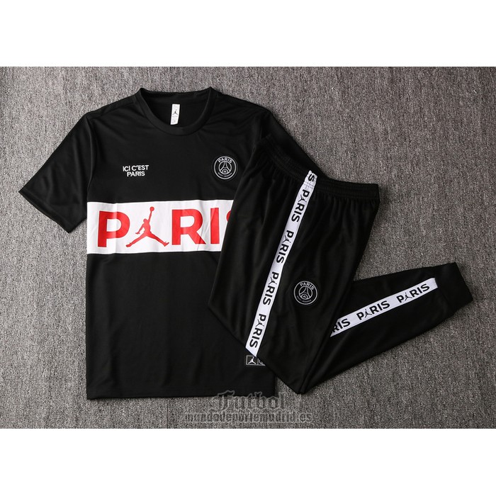 Chandal del Paris Saint-Germain Manga Corta 2020-2021 Negro